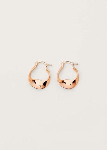 Phase Eight Twist Hoop Jewellery Rose/Gold Australia | PA0237169